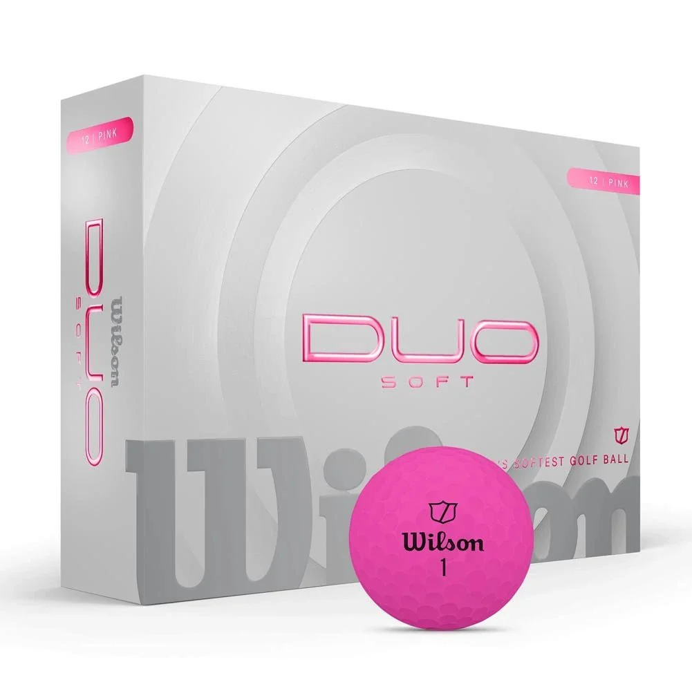 Wilson DUO Soft Pink Personalized Golf Balls - Image 2