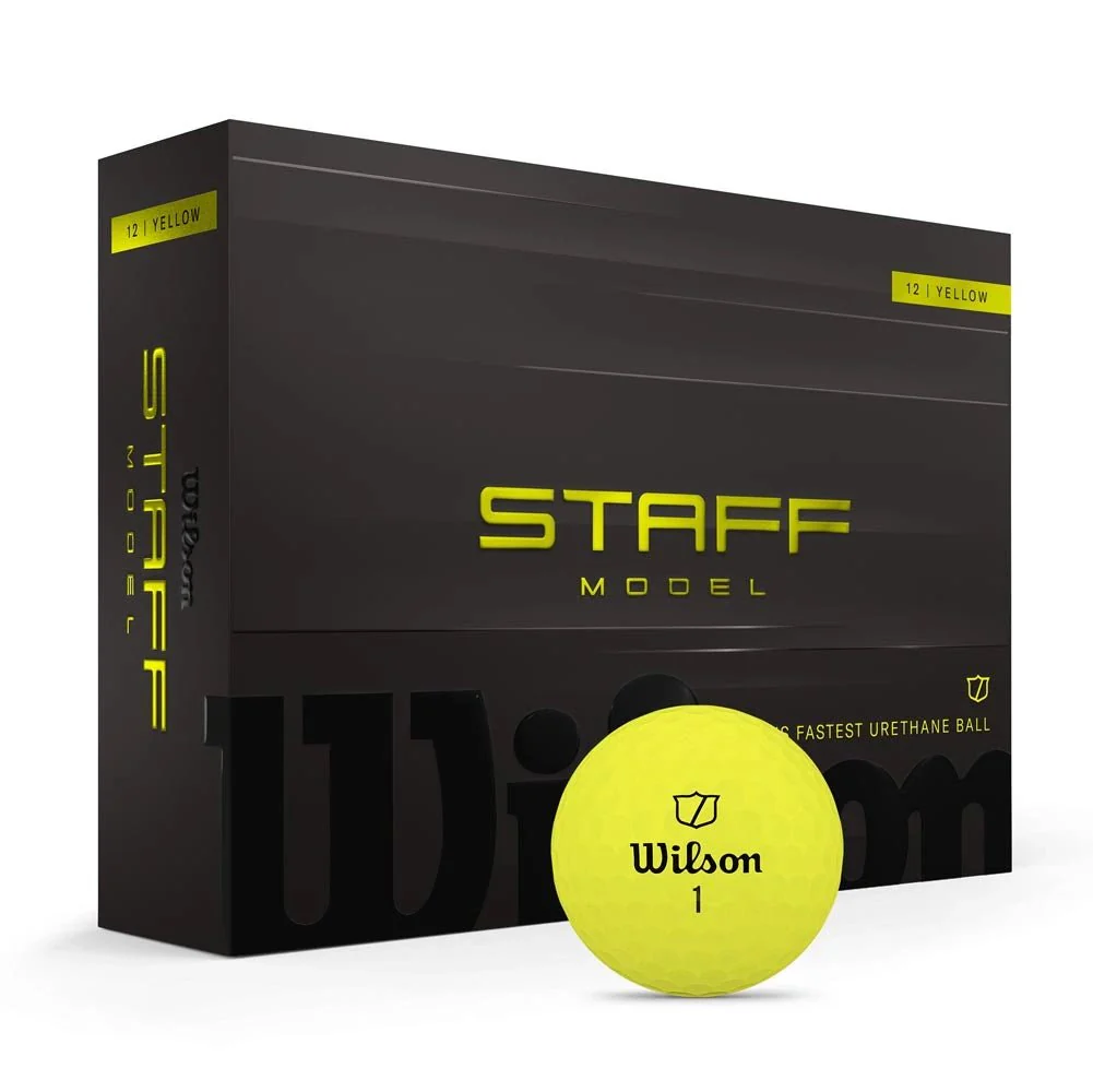 Wilson Staff Model Golf Balls - Yellow