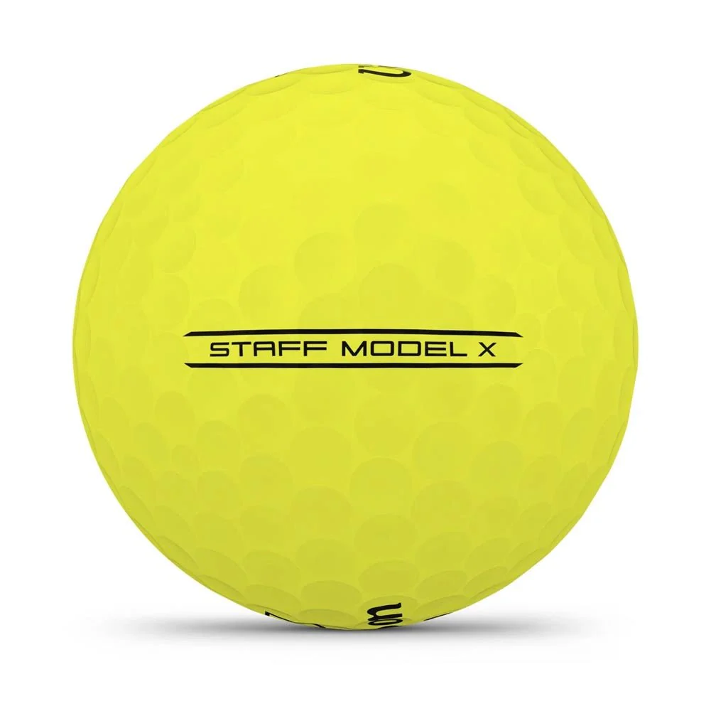 Wilson Staff Model X Yellow Personalized Golf Balls - Image 4