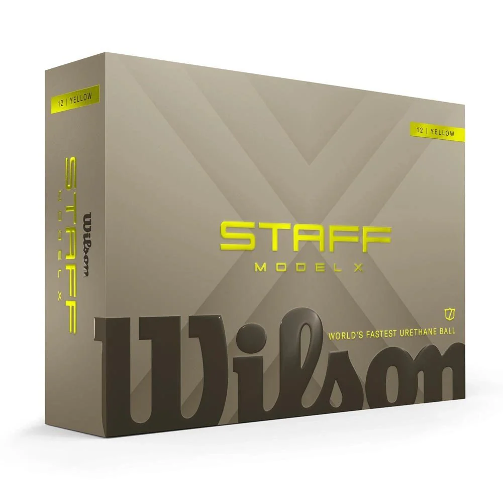 Wilson Staff Model X Yellow Personalized Golf Balls - Image 5