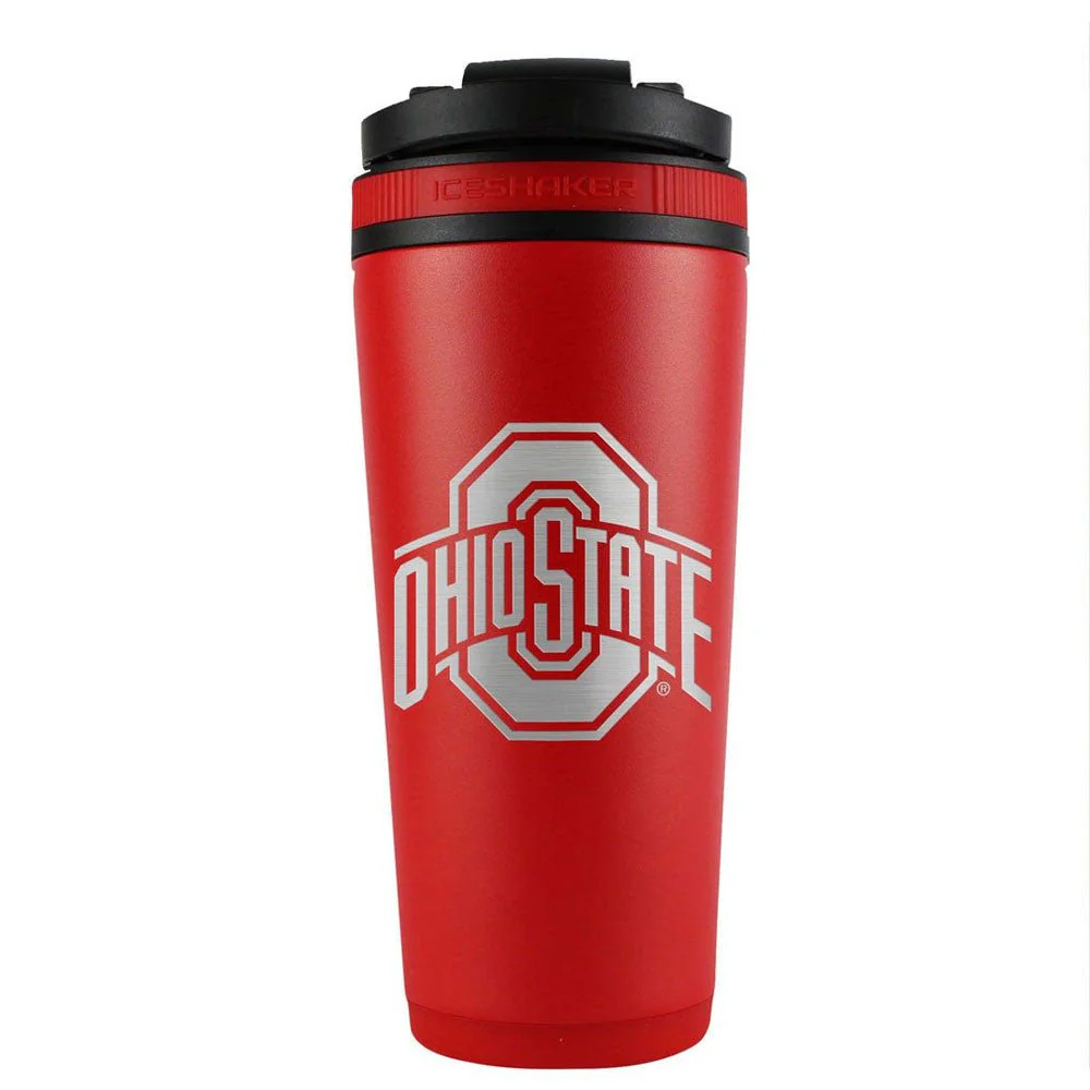 WinCraft NCAA Ohio State Buckeyes Stainless Steel Ice Shaker - 26 oz - Image 2