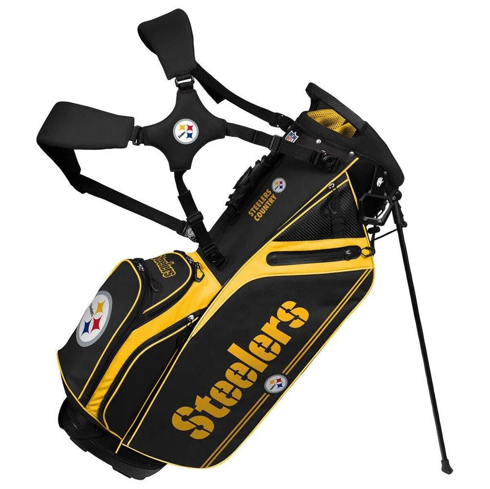 WinCraft NFL Pittsburgh Steelers Caddie Carry Hybrid Bag - Image 2